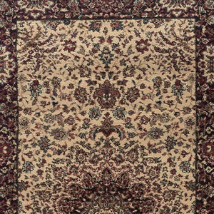 HomeRoots 6' Blue Oriental Round Rug - Elegant Design, Durable & Stain-Resistant for High-Traffic Spaces 9' Runner 576194