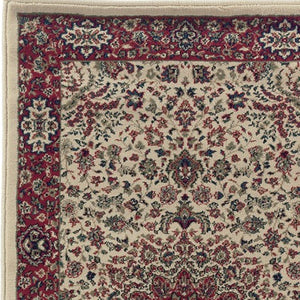 HomeRoots 6' Blue Oriental Round Rug - Elegant Design, Durable & Stain-Resistant for High-Traffic Spaces 9' Runner 576195