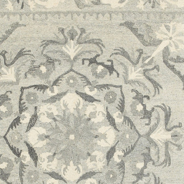 Homeroots 4' Elegant Wool Floral Hand-tufted Area Rug - Enrich Your Space With Artistic Charm And Style 8' X 10' Wool 576208