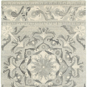 Homeroots 4' Elegant Wool Floral Hand-tufted Area Rug - Enrich Your Space With Artistic Charm And Style 8' X 10' Wool 576208