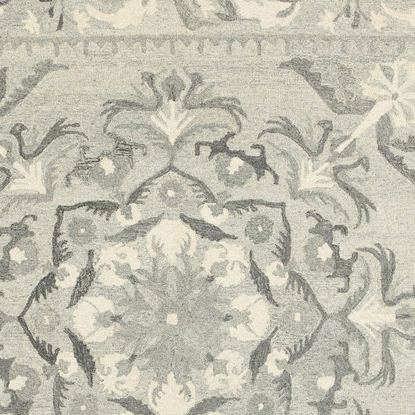 Homeroots 4' Elegant Wool Floral Hand-tufted Area Rug - Enrich Your Space With Artistic Charm And Style 8' X 10' Wool 576208