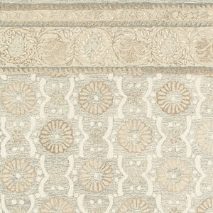 Homeroots 4' Elegant Hand-tufted Wool Floral Area Rug In Ash Gray - Perfect For Enhancing Your Living Space 8' X 10' Wool 576209