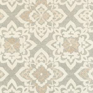 Homeroots 4' Stylish Gray Wool Geometric Hand-tufted Area Rug For Cozy Home Décor And Warmth 8' X 10' Wool 576211