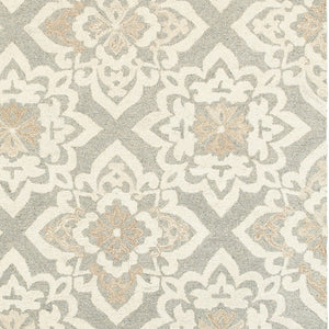 Homeroots 4' Stylish Gray Wool Geometric Hand-tufted Area Rug For Cozy Home Décor And Warmth 8' X 10' Wool 576211