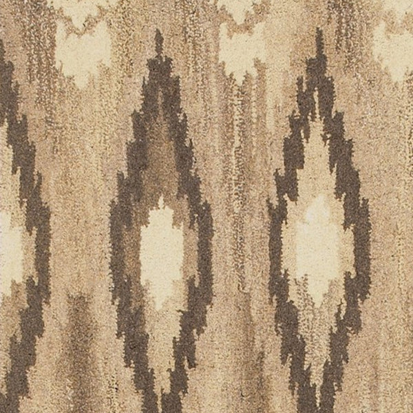 Homeroots 4' Beige Wool Abstract Hand-tufted Area Rug - Stylish, Artistic Design Perfect For Any Home Decor 8' Runner Wool 576215