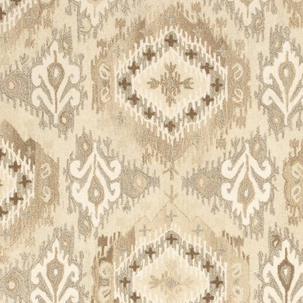 Homeroots 4' Abstract Beige And Ivory Hand-tufted Wool Area Rug - Stylish Design For Cozy Home Décor 8' X 10' Wool 576218