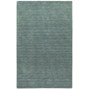 HomeRoots 5' Navy Blue Wool Hand-Tufted Area Rug - Luxurious Softness and Timeless Elegance for Any Room 6' X 9' 576219
