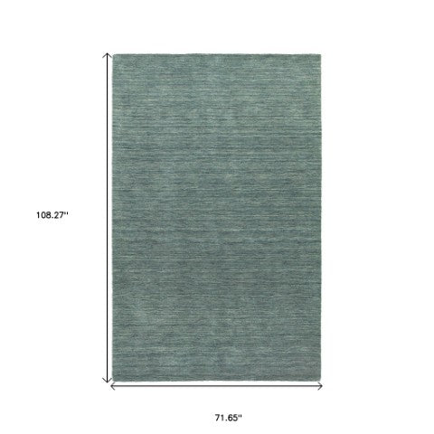 Homeroots 5' Navy Blue Wool Hand Tufted Area Rug - Elevate Your Space With Style, Comfort, And Versatility! 6' X 9' Wool 576219