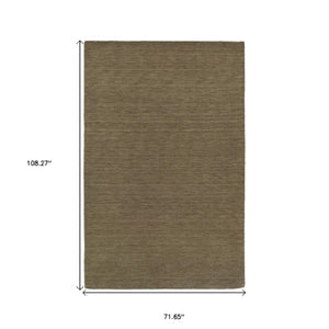 Homeroots 5' Navy Blue Wool Hand Tufted Area Rug - Elevate Your Space With Style, Comfort, And Versatility! 6' X 9' Wool 576223