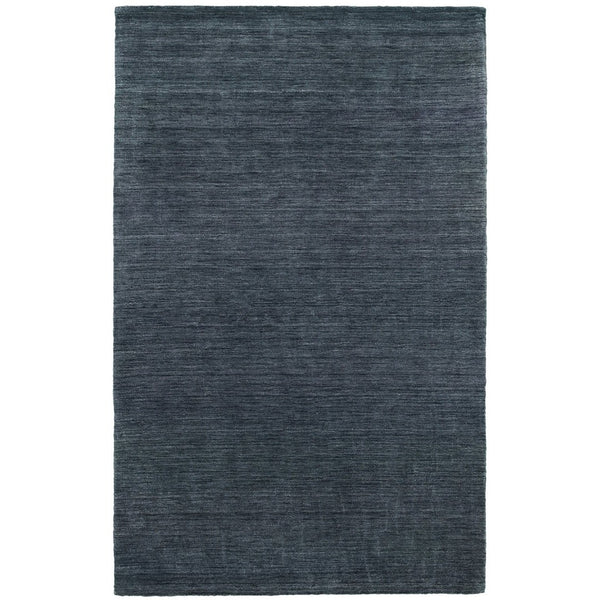 HomeRoots 5' Navy Blue Wool Hand-Tufted Area Rug - Luxurious Softness and Timeless Elegance for Any Room 6' X 9' 576224