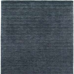 Homeroots 5' Navy Blue Wool Hand Tufted Area Rug - Elevate Your Space With Style, Comfort, And Versatility! 6' X 9' Wool 576224