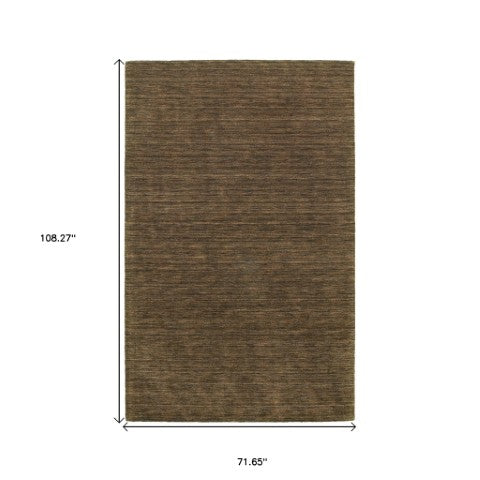 Homeroots 5' Navy Blue Wool Hand Tufted Area Rug - Elevate Your Space With Style, Comfort, And Versatility! 6' X 9' Wool 576227