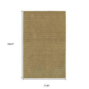 Homeroots 5' Navy Blue Wool Hand Tufted Area Rug - Elevate Your Space With Style, Comfort, And Versatility! 6' X 9' Wool 576228