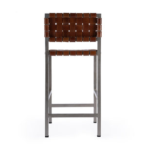 Butler Specialty Bromley Iron And Leather Counter Stool - Rustic Charm And Versatile Style For Any Space Brown Iron,Leather 5762344-butler