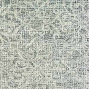 HomeRoots 5' Modern Gray and Ivory Wool Geometric Hand-Tufted Area Rug for Stylish Home Decor and Comfort 8' X 10' 576236