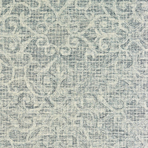HomeRoots 5' Modern Gray and Ivory Wool Geometric Hand-Tufted Area Rug for Stylish Home Decor and Comfort 8' X 10' 576236
