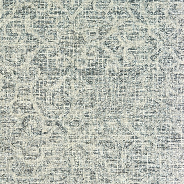 HomeRoots 5' Modern Gray and Ivory Wool Geometric Hand-Tufted Area Rug for Stylish Home Decor and Comfort 8' X 10' 576236