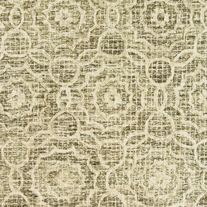 Homeroots 5' Green Wool Geometric Hand-tufted Area Rug - Elevate Your Space With Artful Style & Sophistication 8' X 10' Wool 576239