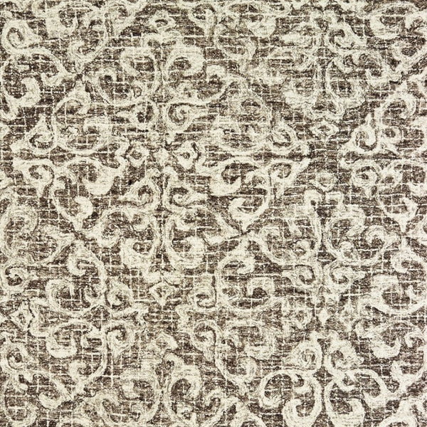 Homeroots 5' Brown Floral Wool Hand Tufted Area Rug – Elevate Your Space With Style And Sophistication 8' X 10' Wool 576240