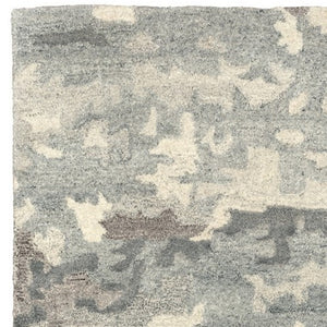 Homeroots 4' Elevate Your Home With A Soft Gray Wool Abstract Hand Tufted Area Rug For Timeless Style 8' Runner Wool 576242
