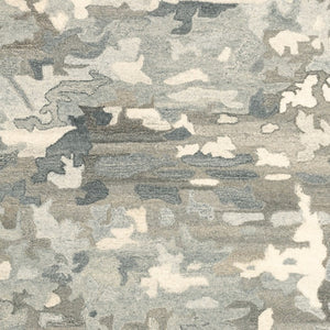 Homeroots 4' Elevate Your Home With A Soft Gray Wool Abstract Hand Tufted Area Rug For Timeless Style 8' X 10' Wool 576243