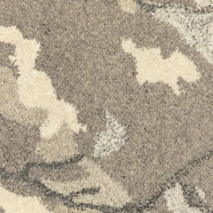 Homeroots 4' Beige Abstract Hand-tufted Wool Area Rug - Elevate Your Living Space With Style And Warmth 8' Runner Wool 576246
