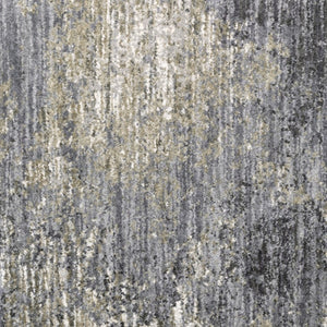 Homeroots 4' Cozy Gray Abstract Shag Area Rug - Soft, Stain-resistant Design Perfect For Modern Homes 5' X 8' Polyester 576250