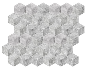 English Elm Hexagon Carrara Gray Polished Marble Floor Wall Tile Spa Inspired Natural Stone W1696P262337