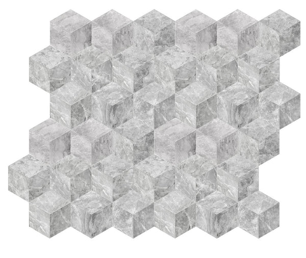 English Elm Hexagon Carrara Gray Polished Marble Floor Wall Tile Spa Inspired Natural Stone W1696P262337