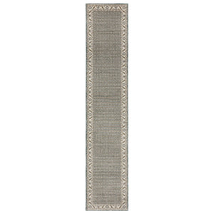 HomeRoots 3' Timeless Blue and Ivory Oriental Area Rug - Durable, Stain-Resistant Design for Home Elegance 12' Runner 576258