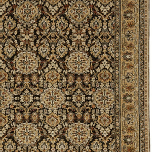 Homeroots 2' Brown Oriental Area Rug - Elegant Design, Stain Resistant, Perfect For Homes With Kids And Pets 7' X 10' Polypropylene 576272