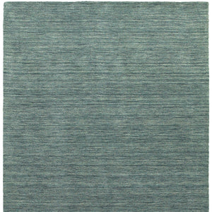 Homeroots 5' Navy Blue Wool Hand Tufted Area Rug - Elevate Your Space With Style, Comfort, And Versatility! 8' X 10' Wool 576277