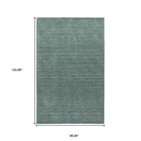 Homeroots 5' Navy Blue Wool Hand Tufted Area Rug - Elevate Your Space With Style, Comfort, And Versatility! 8' X 10' Wool 576277