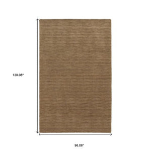 Homeroots 5' Navy Blue Wool Hand Tufted Area Rug - Elevate Your Space With Style, Comfort, And Versatility! 8' X 10' Wool 576280