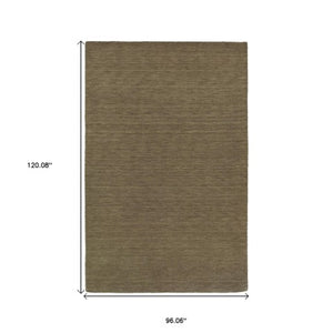 Homeroots 5' Navy Blue Wool Hand Tufted Area Rug - Elevate Your Space With Style, Comfort, And Versatility! 8' X 10' Wool 576281