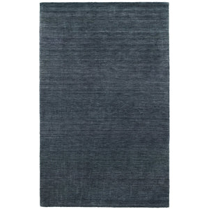 Homeroots 5' Navy Blue Wool Hand Tufted Area Rug - Elevate Your Space With Style, Comfort, And Versatility! 8' X 10' Wool 576282