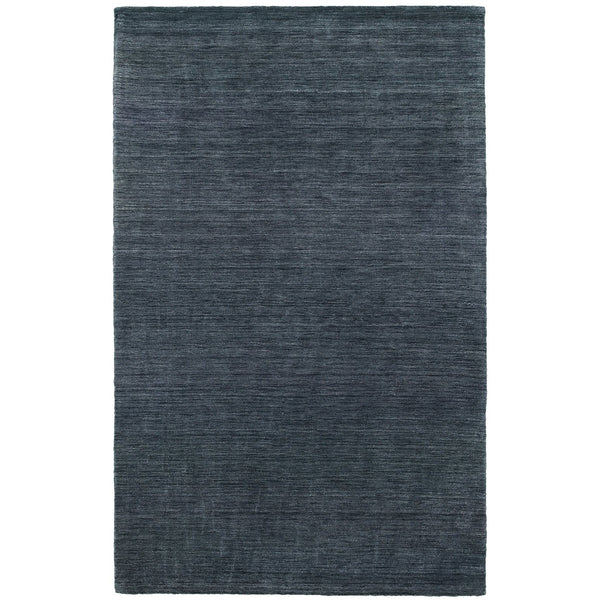 Homeroots 5' Navy Blue Wool Hand Tufted Area Rug - Elevate Your Space With Style, Comfort, And Versatility! 8' X 10' Wool 576282
