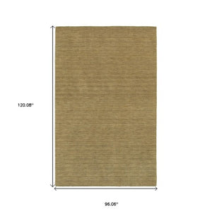 Homeroots 5' Navy Blue Wool Hand Tufted Area Rug - Elevate Your Space With Style, Comfort, And Versatility! 8' X 10' Wool 576286