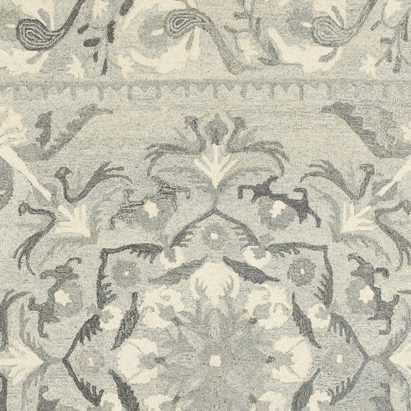 Homeroots 4' Elegant Wool Floral Hand-tufted Area Rug - Enrich Your Space With Artistic Charm And Style 10' X 13' Wool 576298