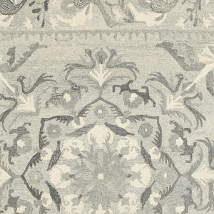 Homeroots 4' Elegant Wool Floral Hand-tufted Area Rug - Enrich Your Space With Artistic Charm And Style 10' X 13' Wool 576298