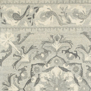 Homeroots 4' Elegant Wool Floral Hand-tufted Area Rug - Enrich Your Space With Artistic Charm And Style 10' X 13' Wool 576298