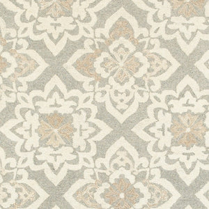 Homeroots 4' Stylish Gray Wool Geometric Hand-tufted Area Rug For Cozy Home Décor And Warmth 10' X 13' Wool 576301