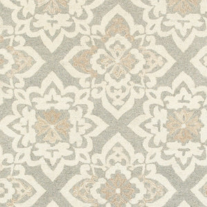 Homeroots 4' Stylish Gray Wool Geometric Hand-tufted Area Rug For Cozy Home Décor And Warmth 10' X 13' Wool 576301