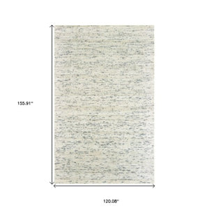 Homeroots 5' Hand Tufted Area Rug In Blue And Teal - Enhance Your Space With Comfort And Style Today! 10' X 13' Wool Blend 576304