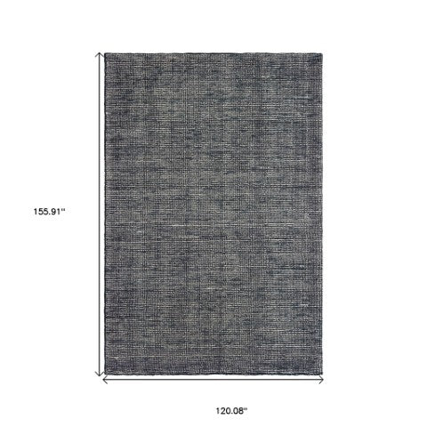 Homeroots 5' Hand Tufted Area Rug In Blue And Teal - Enhance Your Space With Comfort And Style Today! 10' X 13' Wool Blend 576306