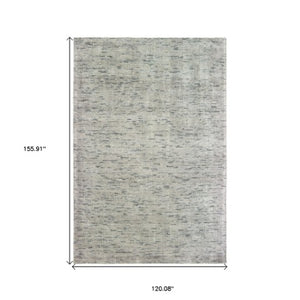 Homeroots 5' Hand Tufted Area Rug In Blue And Teal - Enhance Your Space With Comfort And Style Today! 10' X 13' Wool Blend 576307