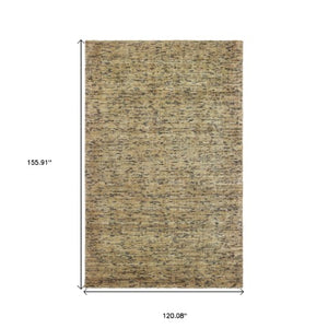 Homeroots 5' Hand Tufted Area Rug In Blue And Teal - Enhance Your Space With Comfort And Style Today! 10' X 13' Wool Blend 576308