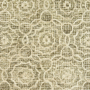 Homeroots 5' Green Wool Geometric Hand-tufted Area Rug - Elevate Your Space With Artful Style & Sophistication 10' X 13' Wool 576314