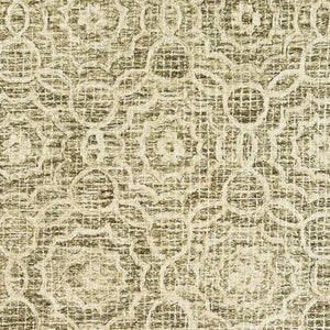 Homeroots 5' Green Wool Geometric Hand-tufted Area Rug - Elevate Your Space With Artful Style & Sophistication 10' X 13' Wool 576314