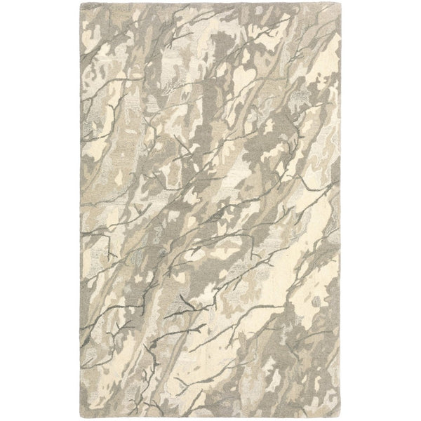 HomeRoots 4' Timeless Beige and Ivory Abstract Hand-Tufted Wool Area Rug for Elegant Home Decor Style 10' X 13' 576319